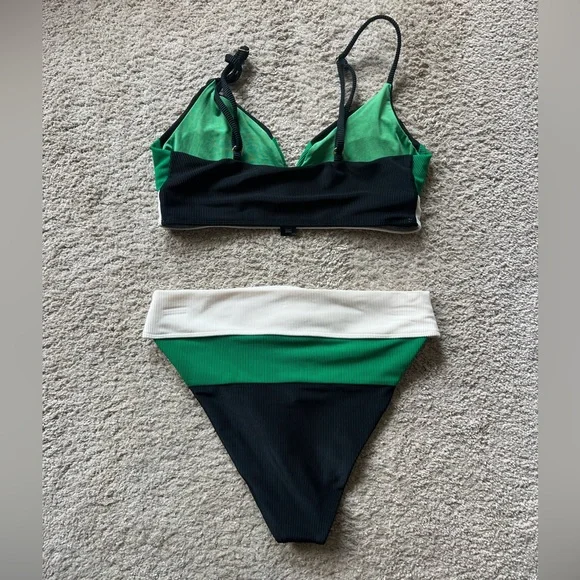 New Beach Riot Riza top + Alexis bikini size L - Picture 10 of 11